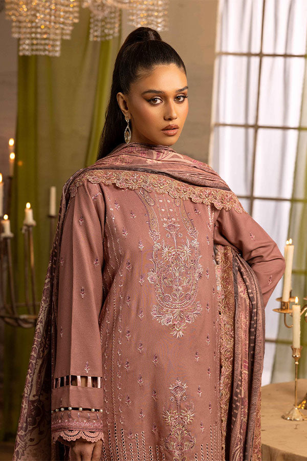 Shaista Excited Emb Peach`25 D#819