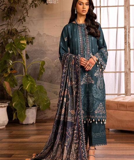 Shaista Excited Emb Peach`25 D#822