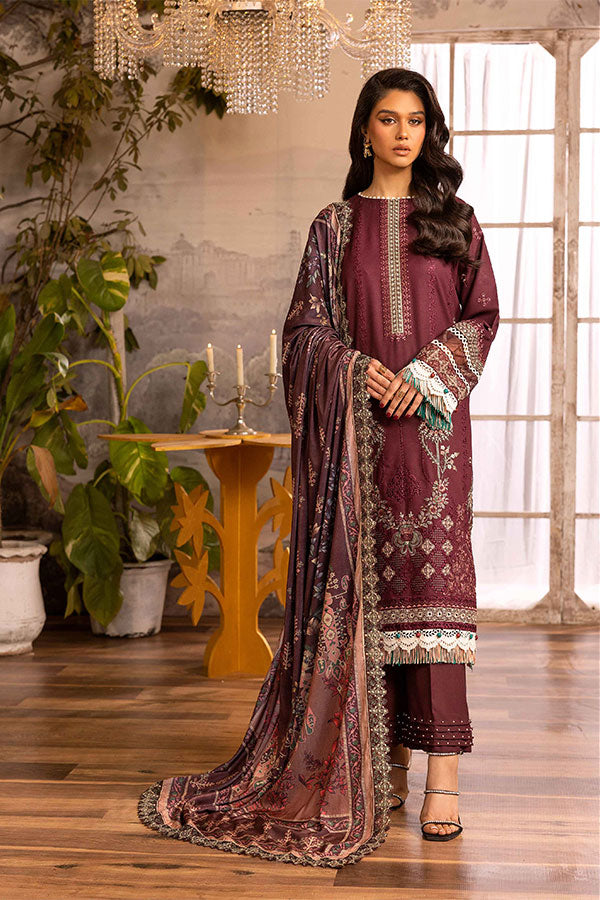 Shaista Excited Emb Peach`25 D#823