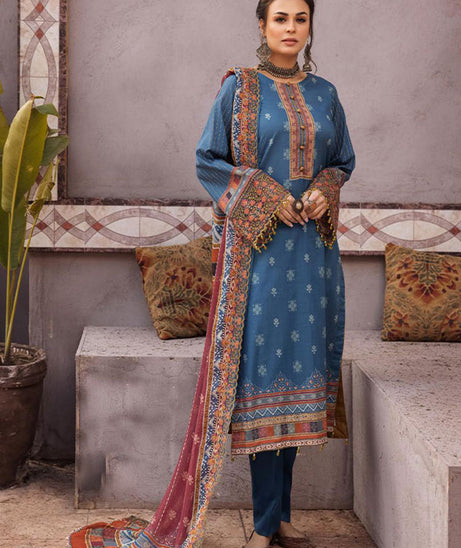 Shaista Hira Digital Emb Lawn`23 D#01