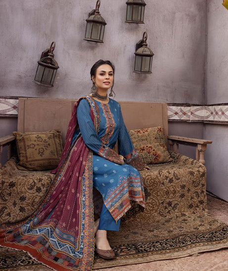 Shaista Hira Digital Emb Lawn`23 D#01