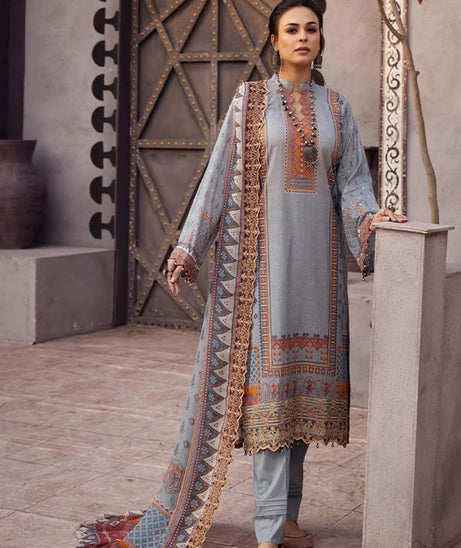 Shaista Hira Digital Emb Lawn`23 D#04