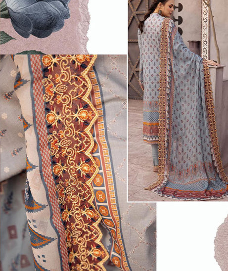 Shaista Hira Digital Emb Lawn`23 D#04