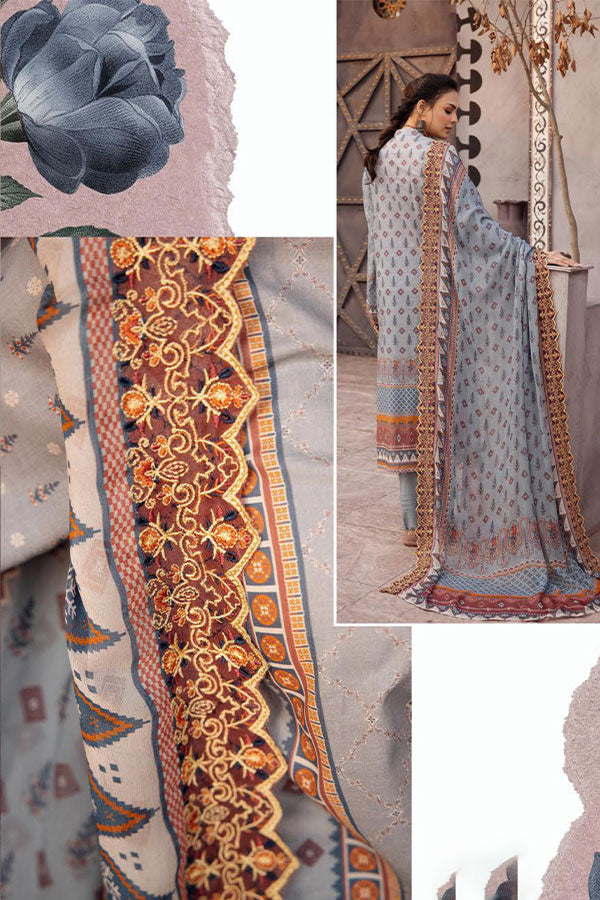 Shaista Hira Digital Emb Lawn`23 D#04