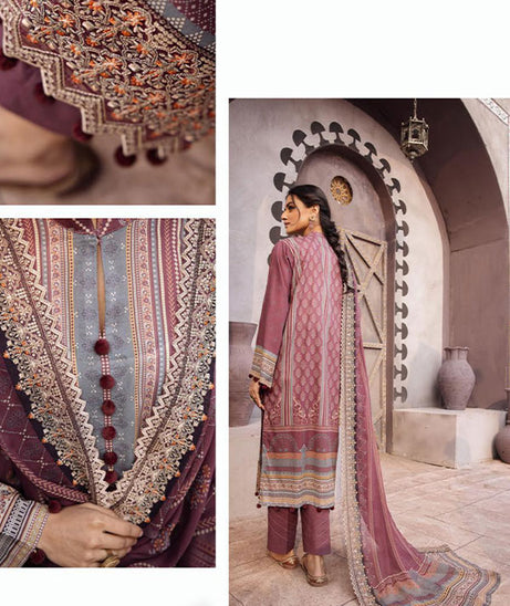 Shaista Hira Digital Emb Lawn`23 D#07