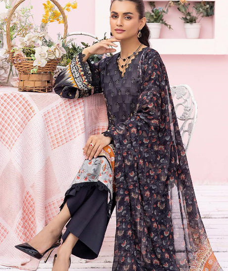 Shaista Husn-e-Jahan Lawn'24 Vol-02 D#535