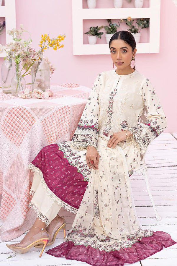 Shaista Husn-e-Jahan Lawn'24 Vol-02 D#536