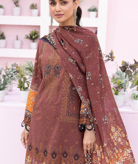 Shaista Husn-e-Jahan Lawn'24 Vol-02 D#537