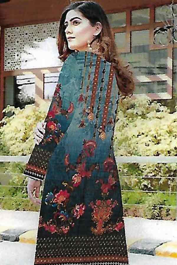 Shaista Khuahish Emb Linen`21 D#04