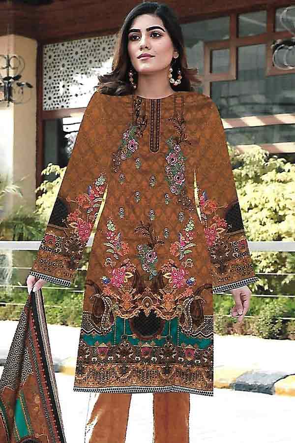 Shaista Khuahish Emb Linen`21 D#05