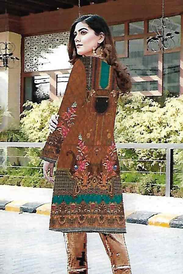 Shaista Khuahish Emb Linen`21 D#05
