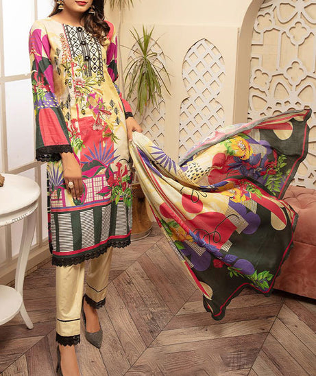 Shaista Mahoor Emb Lawn`21 D#334