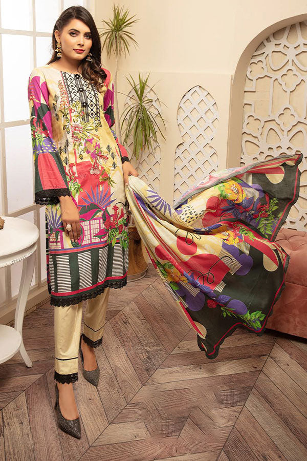 Shaista Mahoor Emb Lawn`21 D#334