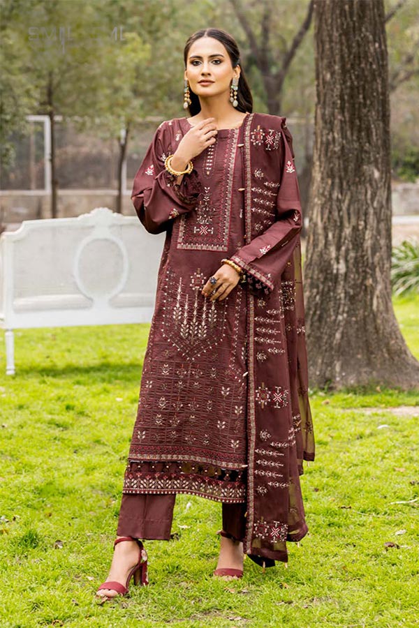 Shaista Mehrunisa Emb Lawn`23 SML#46