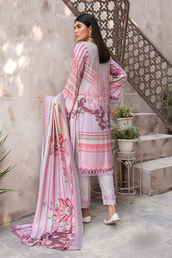 Shaista Peach Print`21 D#695