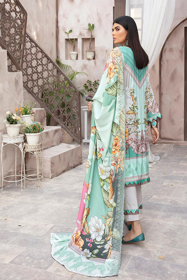 Shaista Peach Print`21 D#699