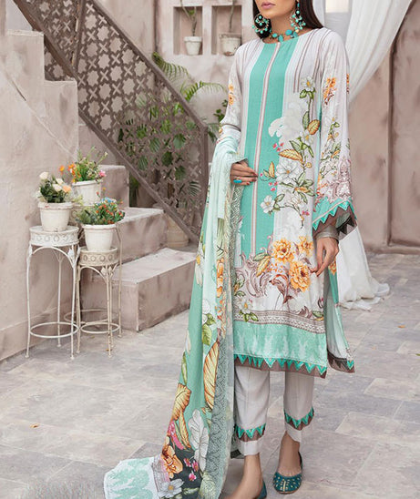 Shaista Peach Print`21 D#699