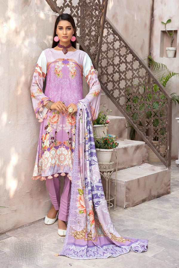 Shaista Peach Print`21 D#700