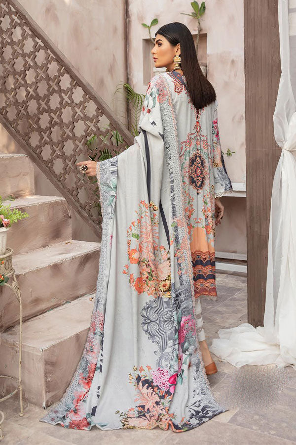Shaista Peach Print`21 D#701