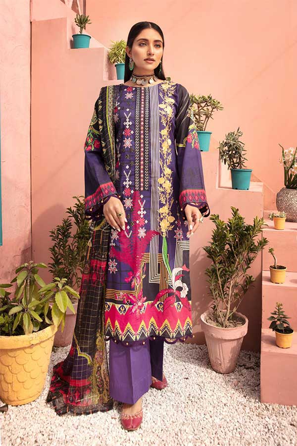 Shaista Sawera Print Lawn'22 D#55