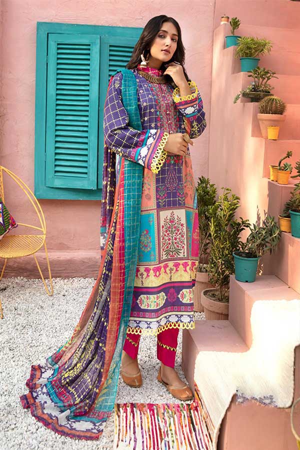 Shaista Sawera Print Lawn'22 D#57