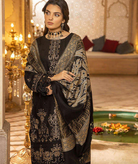 Shaista Semi Peach Jacquard'24 D#394