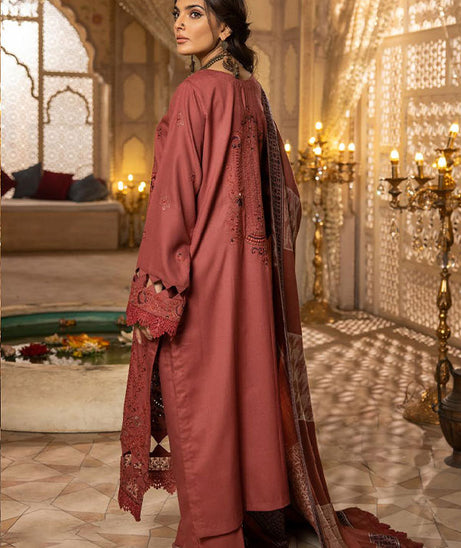 Shaista Semi Peach Jacquard'24 D#395