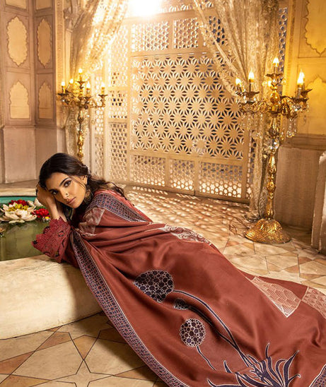 Shaista Semi Peach Jacquard'24 D#395