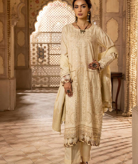 Shaista Semi Peach Jacquard'24 D#396