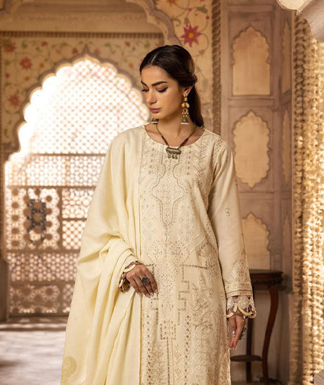 Shaista Semi Peach Jacquard'24 D#396