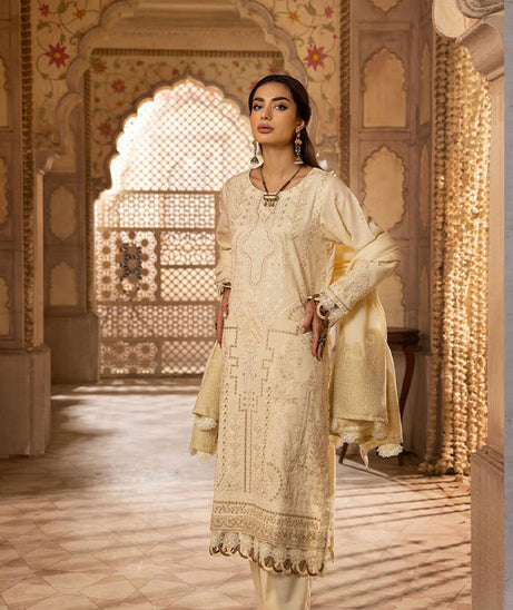 Shaista Semi Peach Jacquard'24 D#396