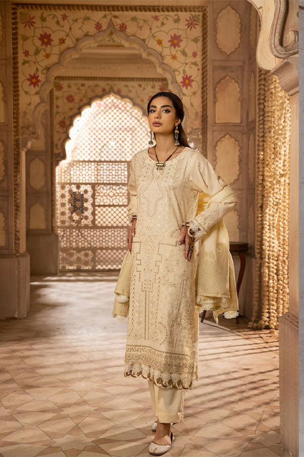 Shaista Semi Peach Jacquard'24 D#396