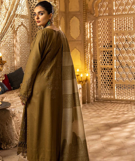 Shaista Semi Peach Jacquard'24 D#398