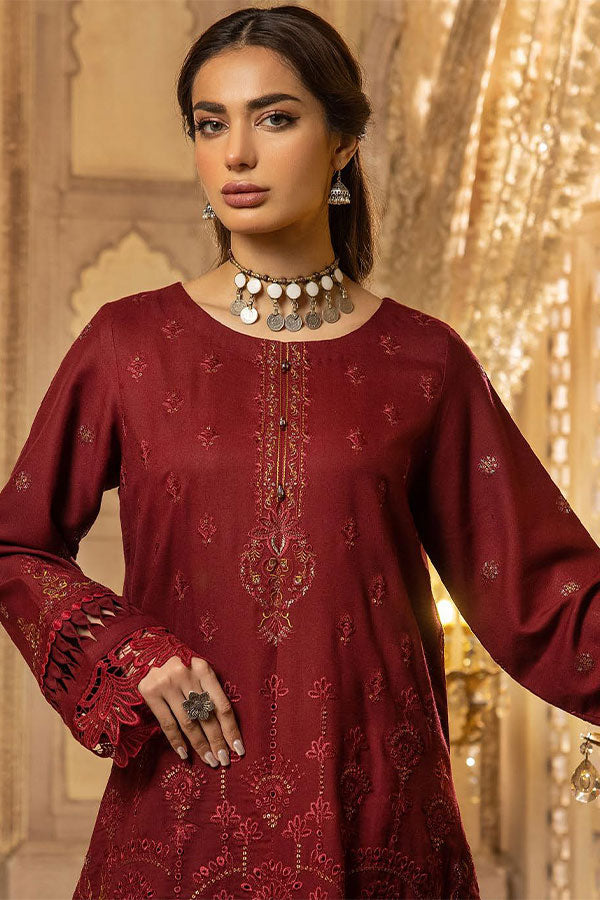 Shaista Semi Peach Jacquard'24 D#399