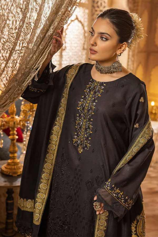 Shaista Semi Peach Jacquard'24 D#400