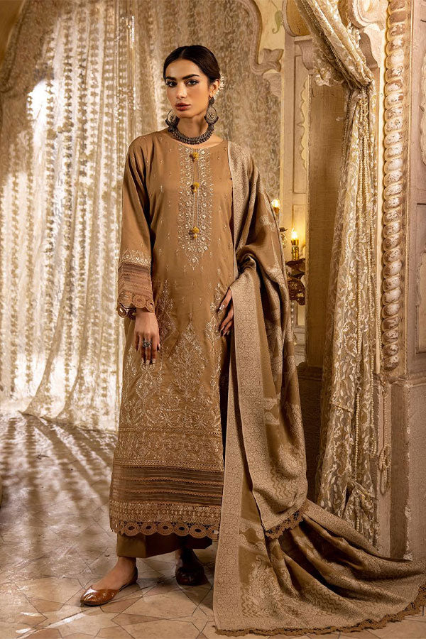 Shaista Semi Peach Jacquard'24 D#401