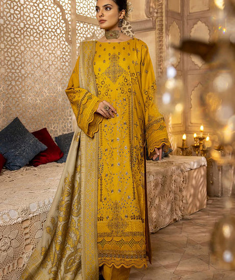 Shaista Semi Peach Jacquard`25 D#402