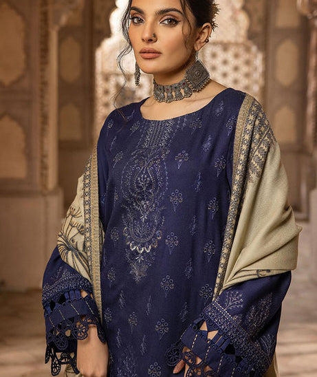 Shaista Semi Peach Jacquard`25 D#403