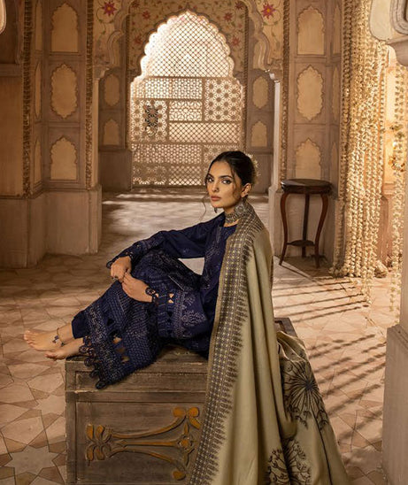 Shaista Semi Peach Jacquard`25 D#403