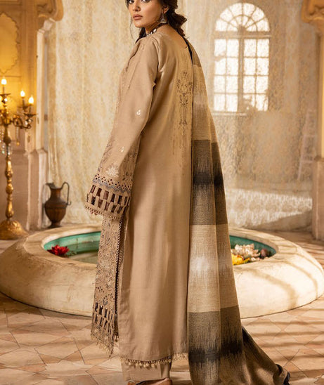 Shaista Semi Peach Jacquard`25 D#404