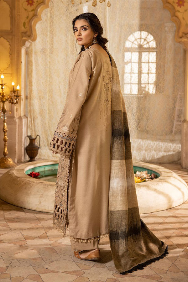 Shaista Semi Peach Jacquard`25 D#404