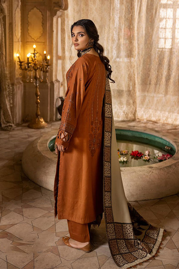 Shaista Semi Peach Jacquard`25 D#405