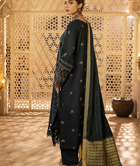 Shaista Semi Peach Jacquard`25 D#406