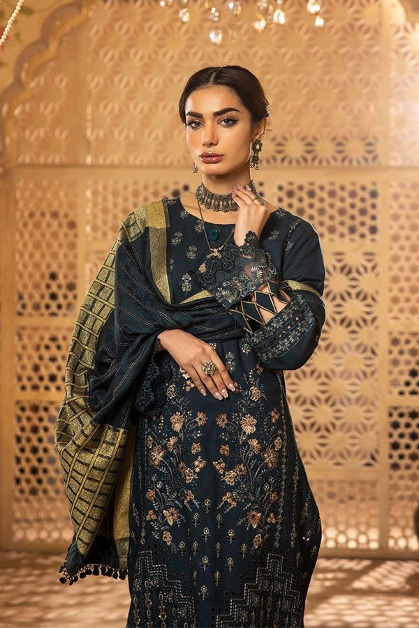 Shaista Semi Peach Jacquard`25 D#406