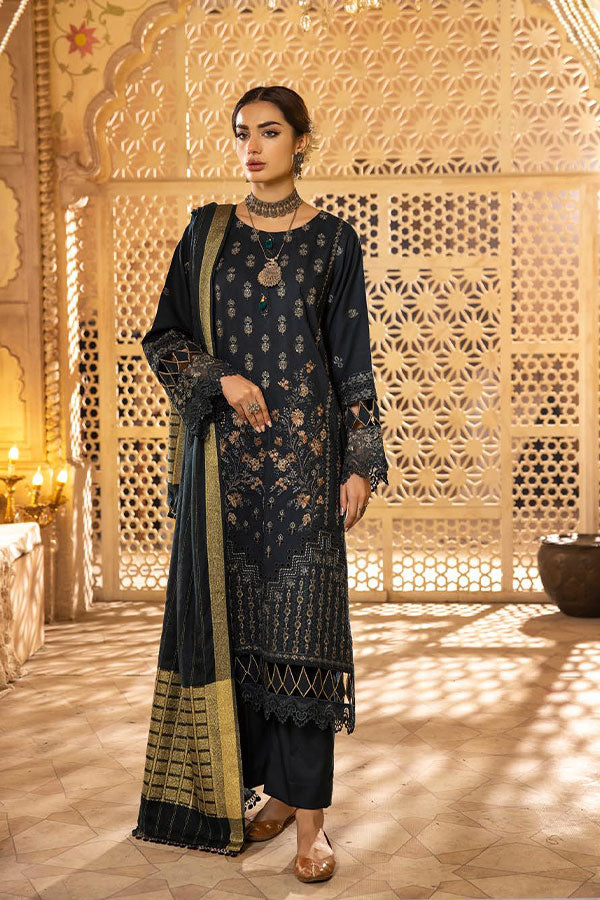 Shaista Semi Peach Jacquard`25 D#406