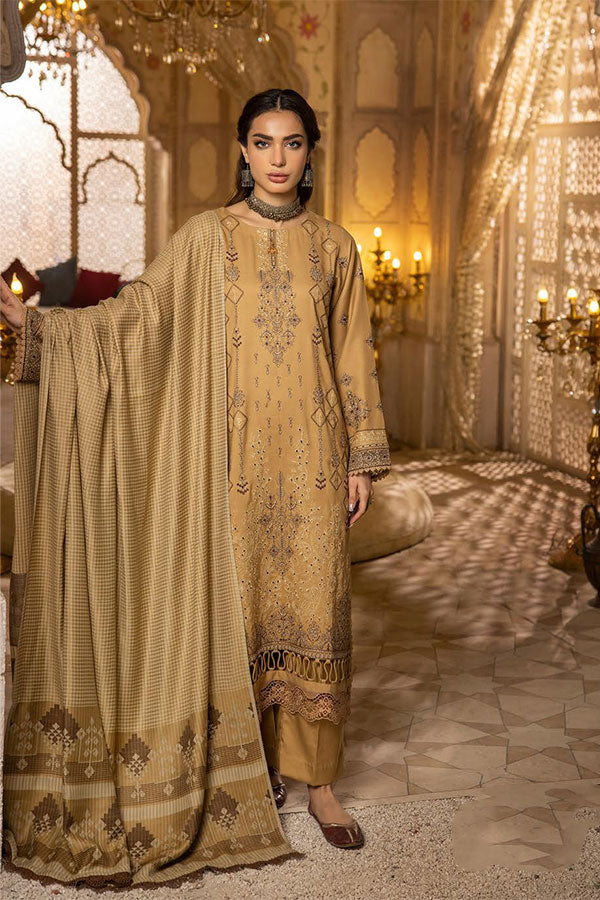 Shaista Semi Peach Jacquard`25 D#407