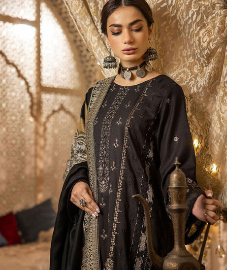 Shaista Semi Peach Jacquard`25 D#408