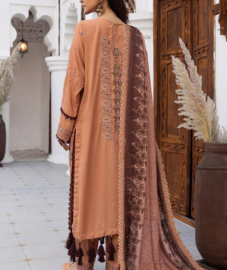 Shaista Shumaii Semi Peach`25 D#774