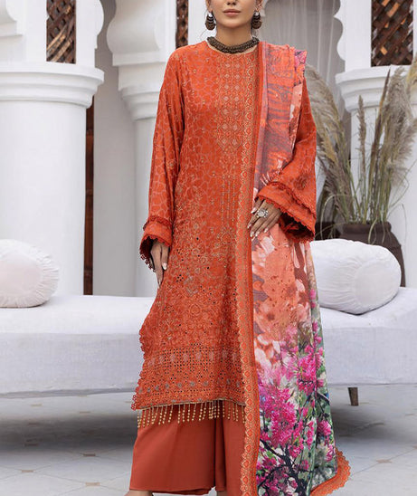 Shaista Shumaii Semi Peach`25 D#776