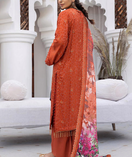 Shaista Shumaii Semi Peach`25 D#776